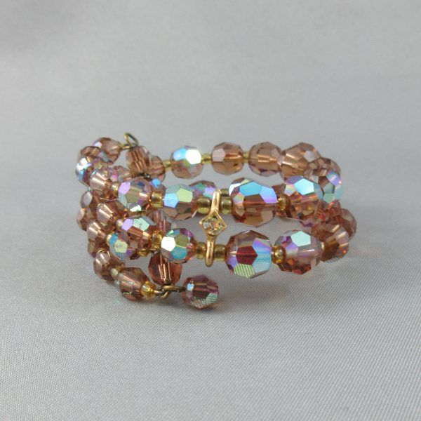 Brown northern lights stones, long necklace and bracelet, - Image 4