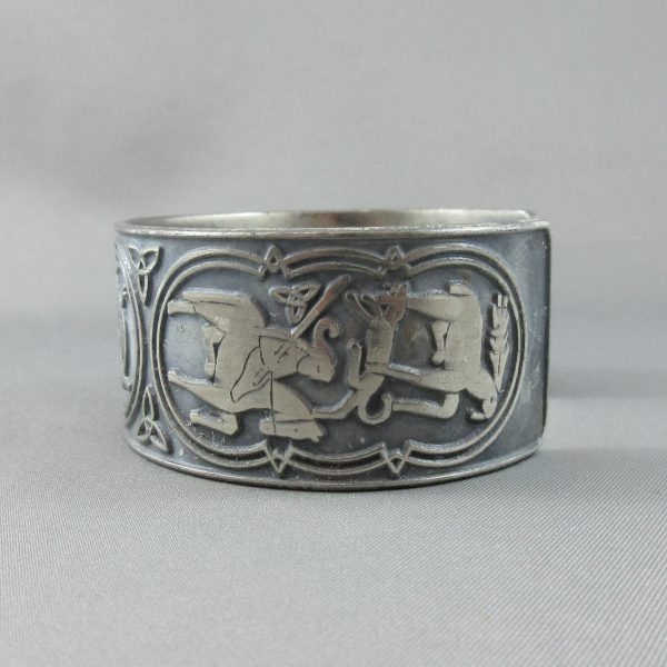 Cuff bracelet, pewter - Image 2