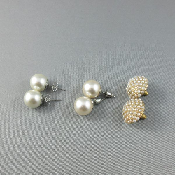 Imitaition pearls, necklaces and 3 earrings - Image 8