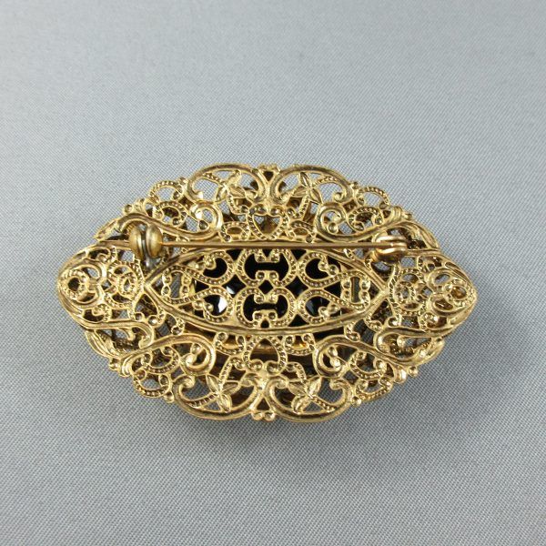 Broche, verroterie noire – Image 3