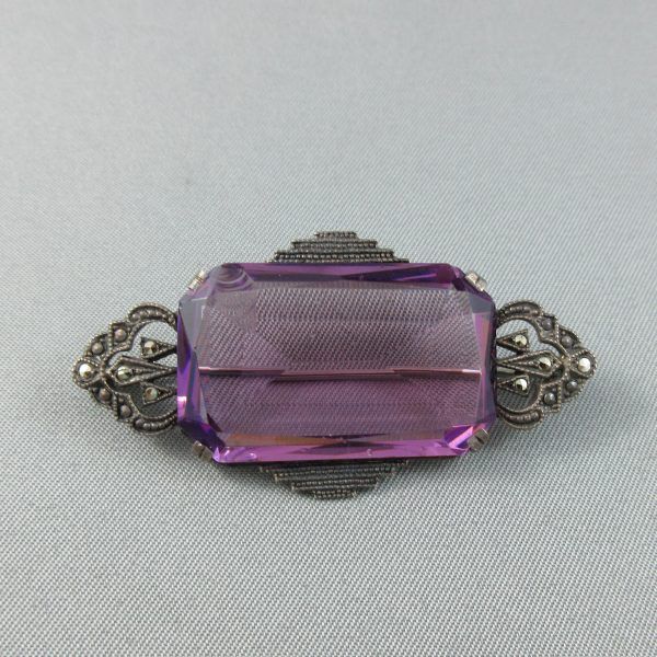 Marcasites, 4 silver brooches - Image 4