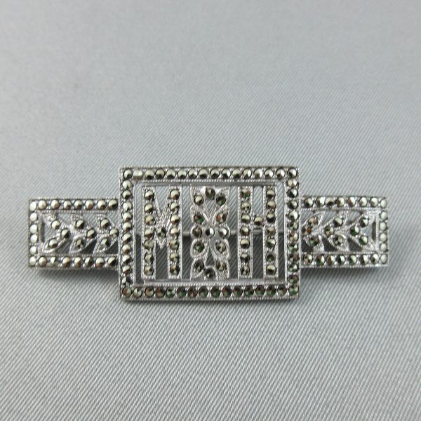 Marcasites, 4 silver brooches - Image 5